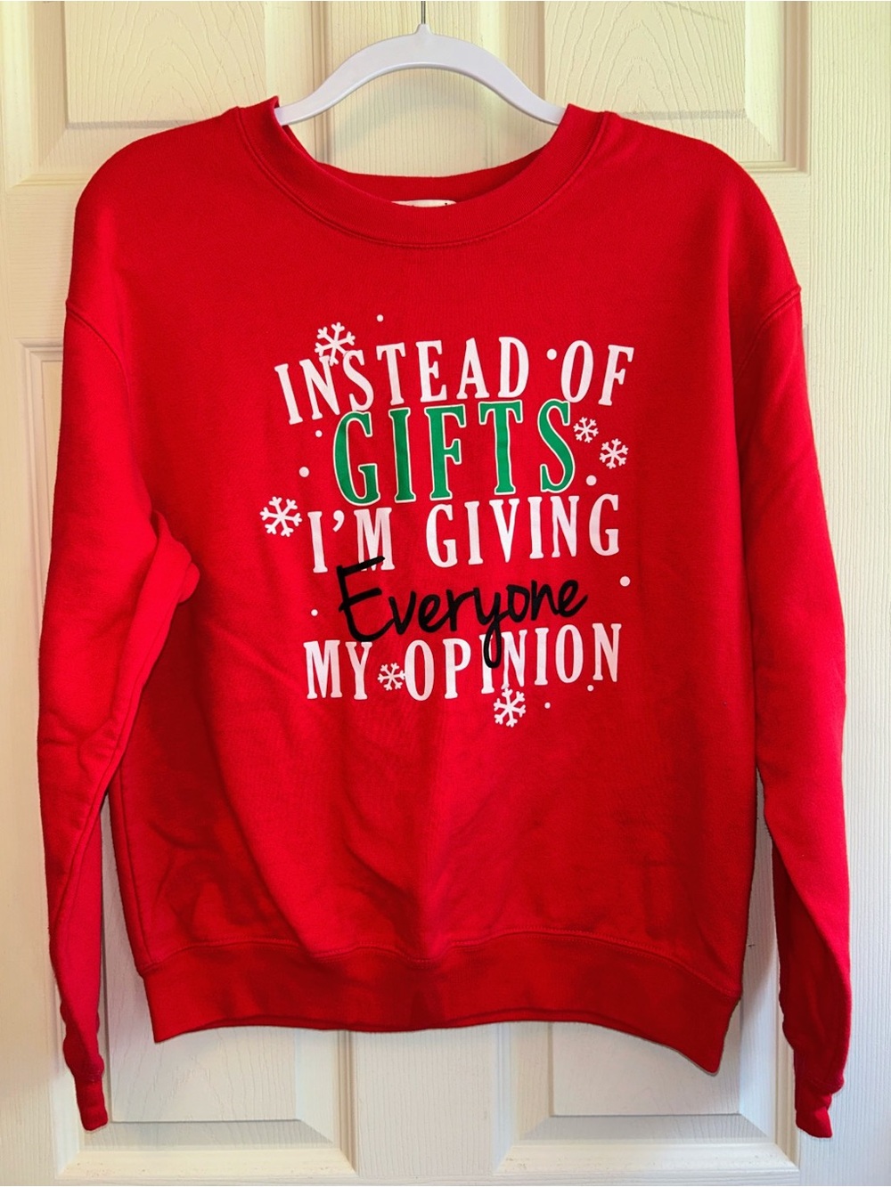 Wound Up Red Holiday Graphic Crewneck Sweatshirt